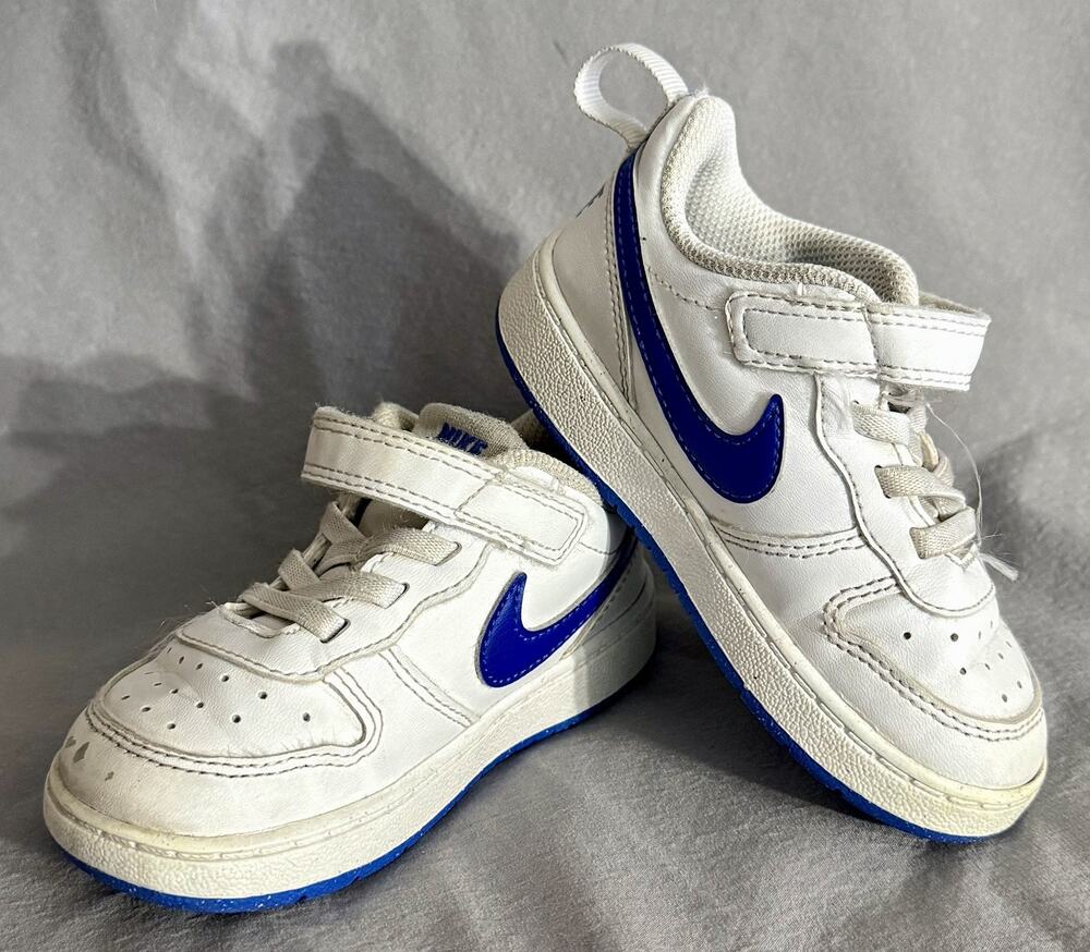 Nike Court Borough Low Recraft TD White Hyper Royal Blue DV5458-110 Size 7C Shoe